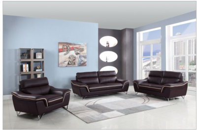 150 Modern Brown Leather set