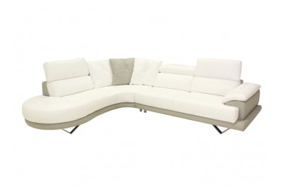 Sing-7713 Modern Full Italian Leather Sectional