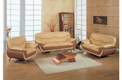 6021 Leather Sofa Set