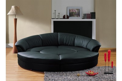 Modern Leather Circular Sectional Sofa- Circle 