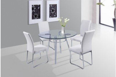 Round Glass Table Set - B 373