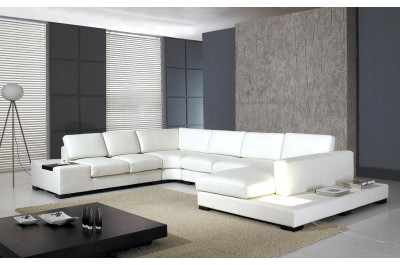 T53 Leather Sectional Sofa