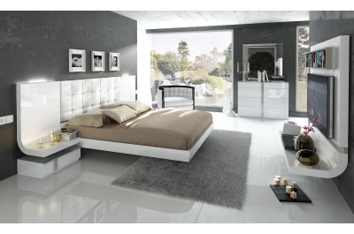 Grant Modern Bedroom set White color -N