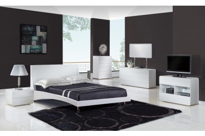 Bristol - Contemporary Glossy Bedroom Set - GE
