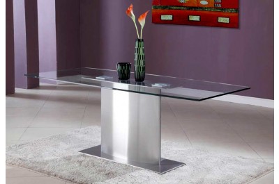 Modern Style Glass Top Dining Table J608G