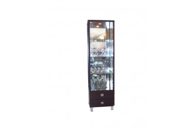1 door curio with 2 drawers