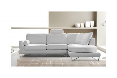 Mesto - Modern Leather White Sectional Sofa - GE