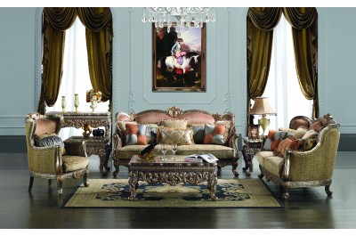 French Design Fabric Sofa Set HD - 1628 