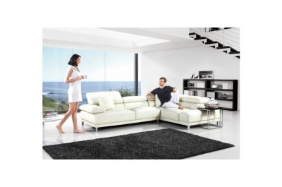 T290 - Modern Leather Sectional Sofa - GE