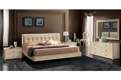 La Star Beige Modern Italian Bedroom set - N