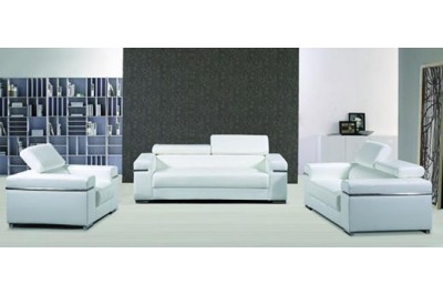 Modern White leather set 009C- M