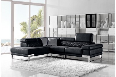 Aiden - Modern Leather Sectional Sofa Set-GE