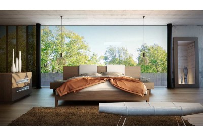 Monroe Platform Bed and two night stands by Modloft 