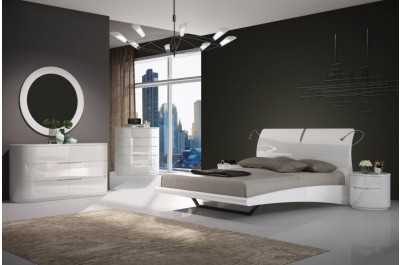Dimlight Bedroom Set in White_CR