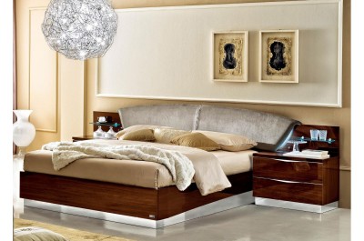 Odelia Walnut Modern Italian Bedroom set - N