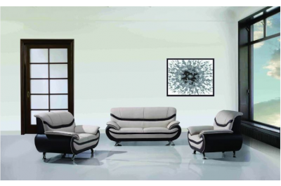 Modern Leather set C311 Oyster/Brown- M