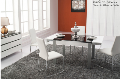 Mint Black Glass Dining Table