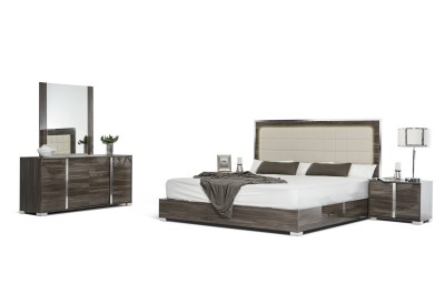 Modern Grey Bedroom Set