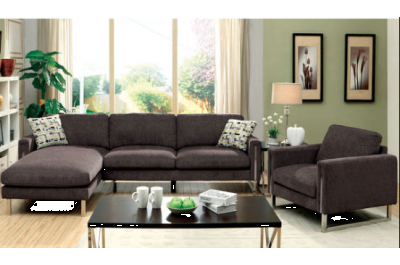 Grey color modern fabric sectional-AF