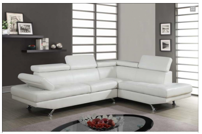 Sunset Modern Leatherette sectional-Q