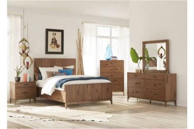 Eden Modern walnut bedroom set