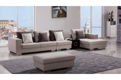 Modern Cream Fabric sectional