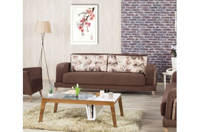 Microfiber Brown Sofa-bed Even