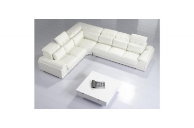 T93C - Modern Leather Sectional Sofa - GE