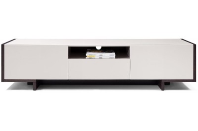 TV100 - Modern Glossy Grey TV Unit - GE