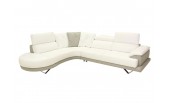 Sing-7713 Modern Full Italian Leather Sectional