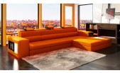 Polaris Mini Modern  Leather  Sectional