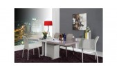 Vertigo - Modern Grey LED Lit Dining Table