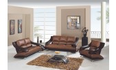 289 Two Tone Leather Sofa Set 