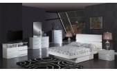 Laura White Lacquered Bedroom Set 
