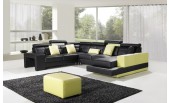 C8106- Modern Leather Sectional Sofa-GE