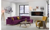 Cantona Sectional (Zigana Purple/Yellow) sofabed 