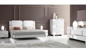 Caprice White Modern Italian Bedroom set -N