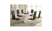 Contemporary Glossy White Dining Table -  310- OC