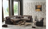 Dancing sofa bed sectional in  Nordby Gray