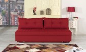 Red Queen size Fabric Sofa Bed Avana