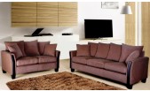 Light Brown Velvet Fabric Sofa - B 2255