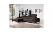 3011 Fabric Brown Color Sectional Sofa