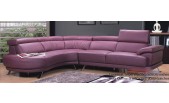 Modern Purple Leather Sectional 0298 -MA