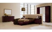 Vitalia 2- Modern Platform Bed with fabric headboard and storage