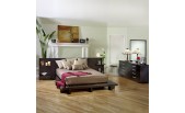 Mona Modern Bedroom Set Wenge color-SH