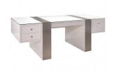 Nero White Lacquer Desk