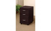 Mary Wood File Cabinet with Casters -AM