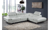 Skippy Modern Leather Match Sectional-Q