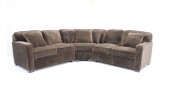 Chocolate Microfiber Sectional - B 827