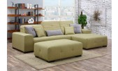  Modern Green Fabric Sectional - B 5489